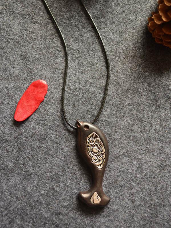 Vintage Fish Pattern Necklace