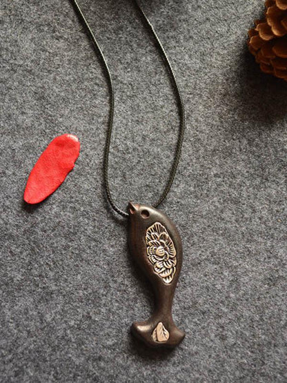 Vintage Fish Pattern Necklace