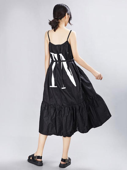 Original Printed Braces Dress