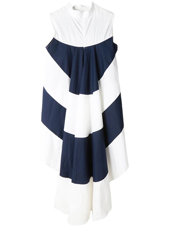 Stripe Swallow-tailed T-shirt