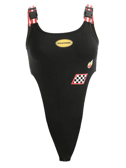 Buckle Graphic Printed Bodysuits