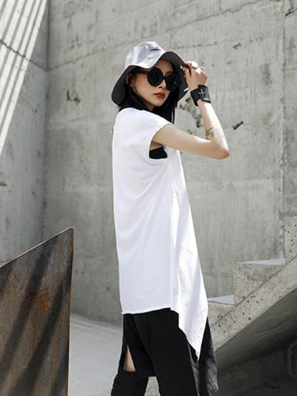 Irregular Split-side T-shirt