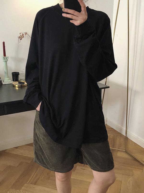 Loose Solid Oversize Shirt Top