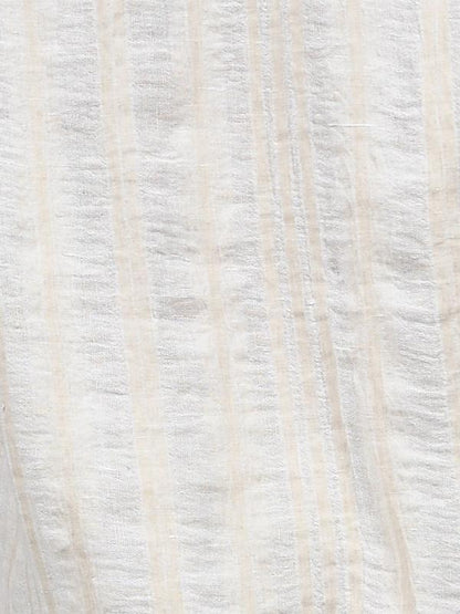 Simple Ramie Cotton V-neck Maxi Dress