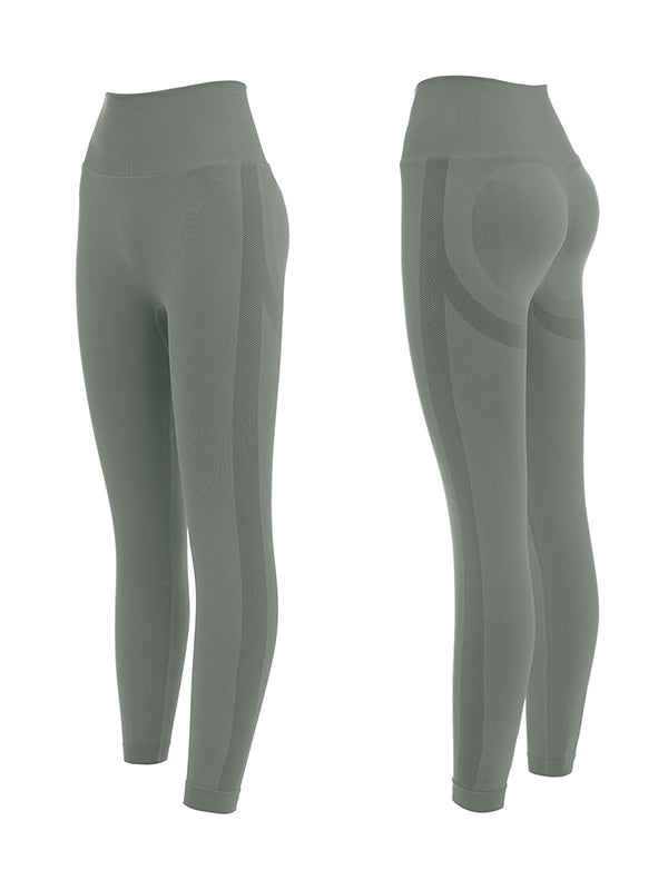 Peach Hip High Waist Yoga Leggings Sport Pants