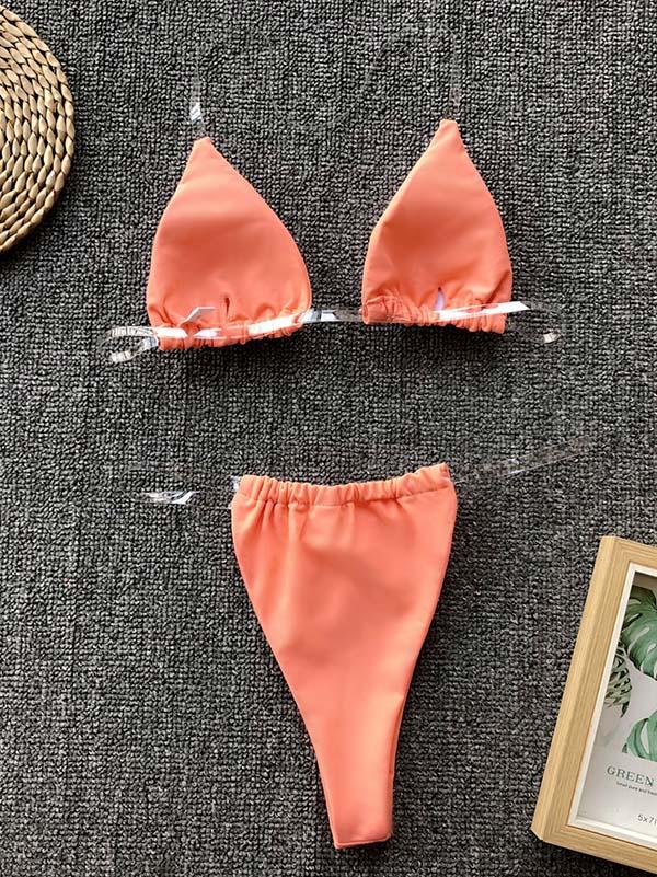 Triangle Top With Panty Bikini Set
