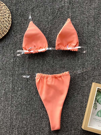 Triangle Top With Panty Bikini Set
