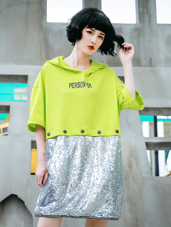 Leisure Split-Joint Short Sleeve Hoodies