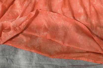 Cotton Orange Loose Casual Long Dress
