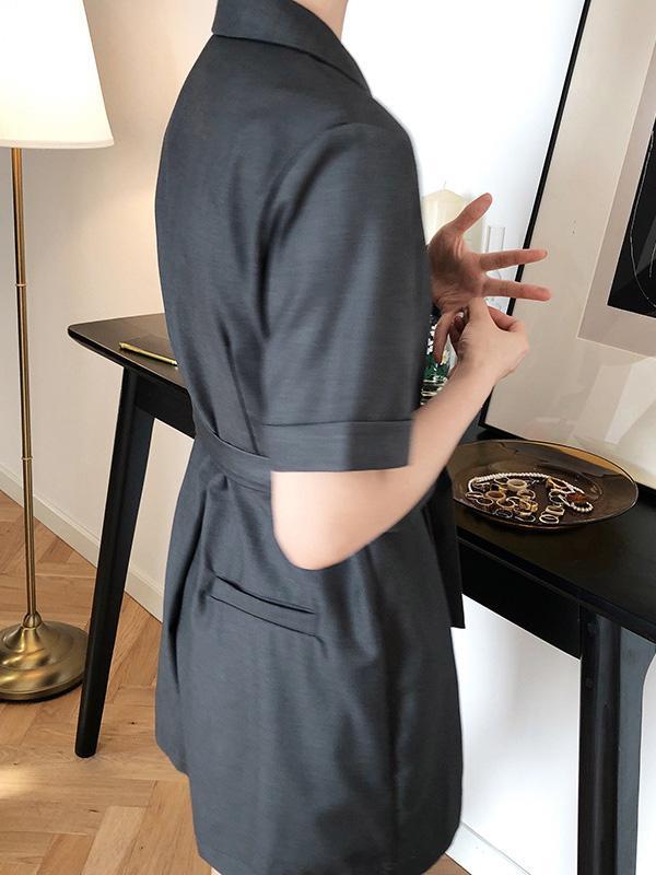 Original Solid Wide Leg Suit Jumpsuits