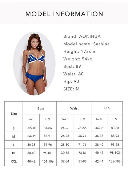 Solid Bottom Triangle Top Bikinis Swimwear