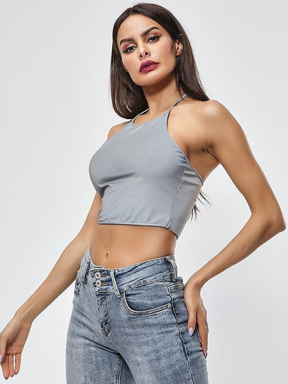 Fashion Sexy Condole Belt Sports Tank