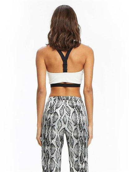 Sexy Printed Sports Crop Tee