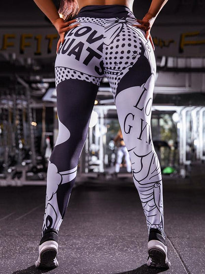 Printed Skinny Leg Yoga Legging