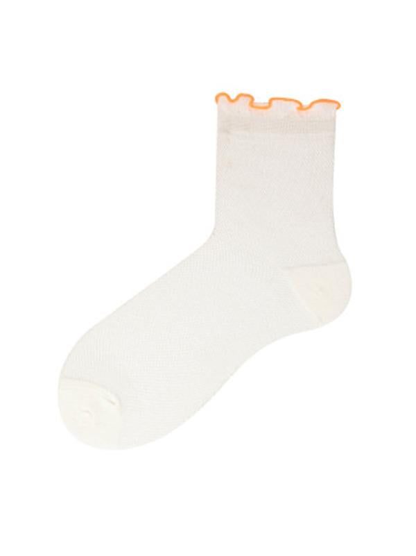 Simple Netting Frizz Tube Socks