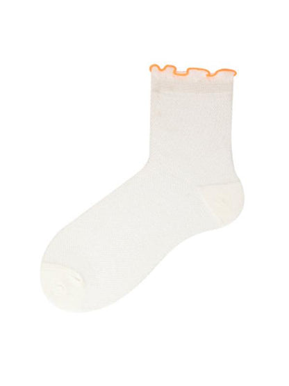 Simple Netting Frizz Tube Socks