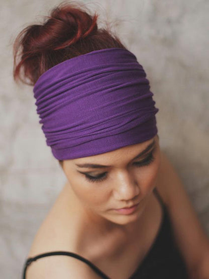 Solid Wide Sports Headband Accessories
