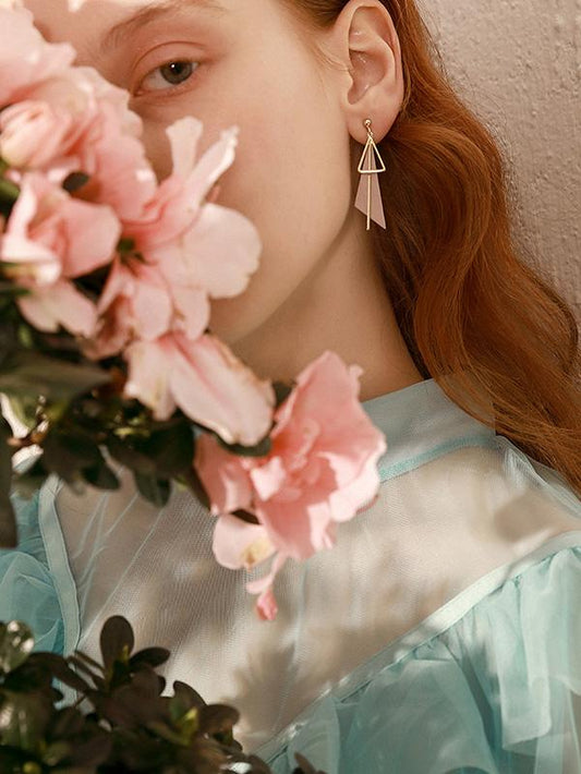 Normcore Geometry Triangle Earrings