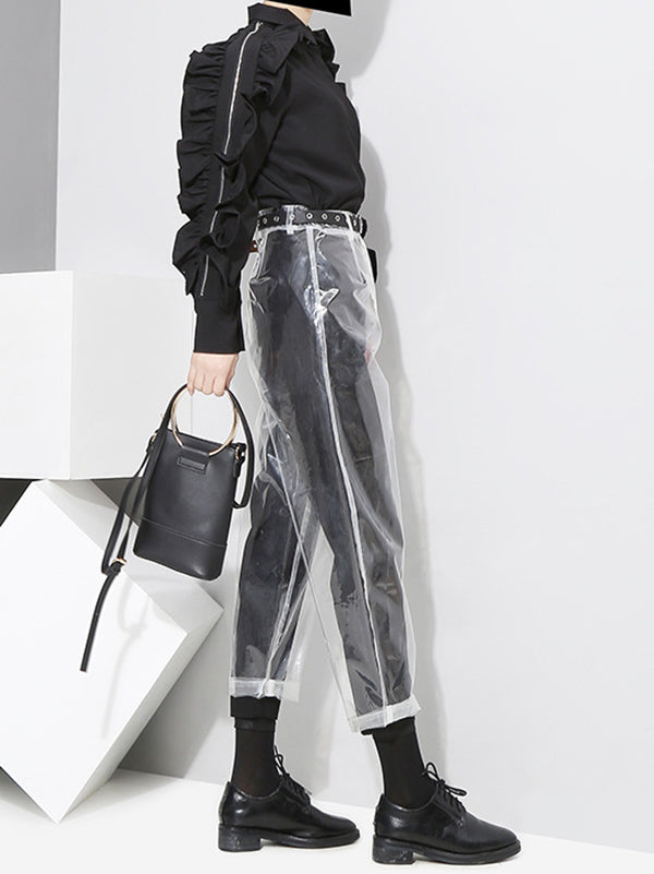 Original Falbala Sleeves Lapel Long Sleeve Shirt