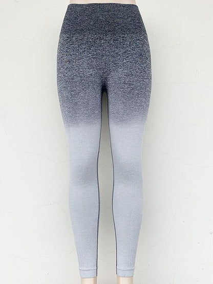 Gradient Wrap High-Waisted Sports Leggings