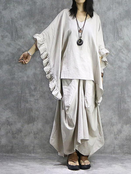 Casual Irregular Buds Skirt