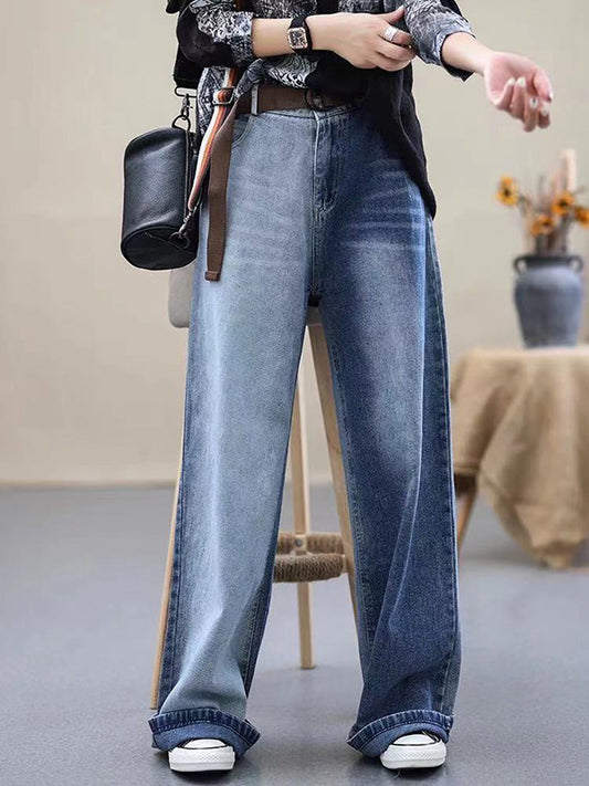 Casual Gradient Wide Leg Jean Pants