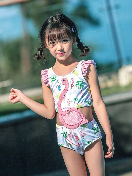 AONIHUA Flamingo Lovely Girl Swimwear