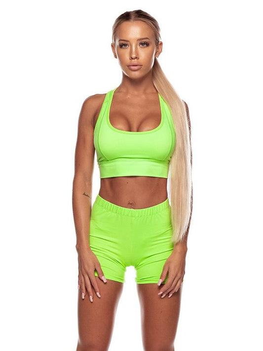 Iridescent Solid Sports Yoga Suits
