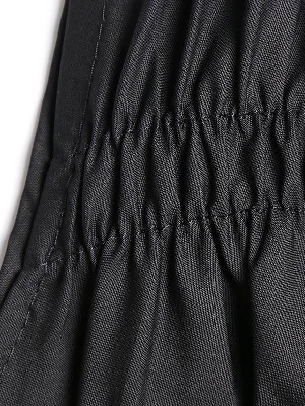 Original Prited V-Neck Sleeveless Dress