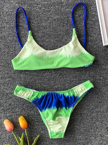 Troop Lace Up Bikini Swimsuit
