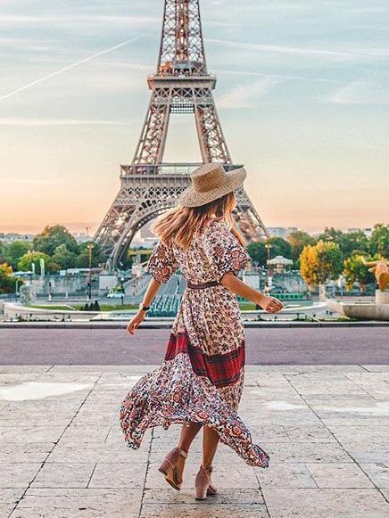 Printed Split-front Bohemia Maxi Dresses