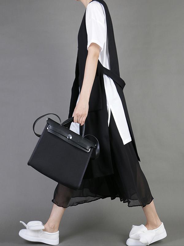 Original Solid Chiffon Pleats Skirt