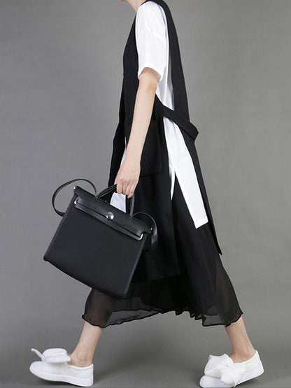 Original Solid Chiffon Pleats Skirt