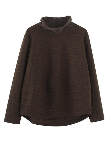 Original Solid High Collar Hoodies&Sweatshirts
