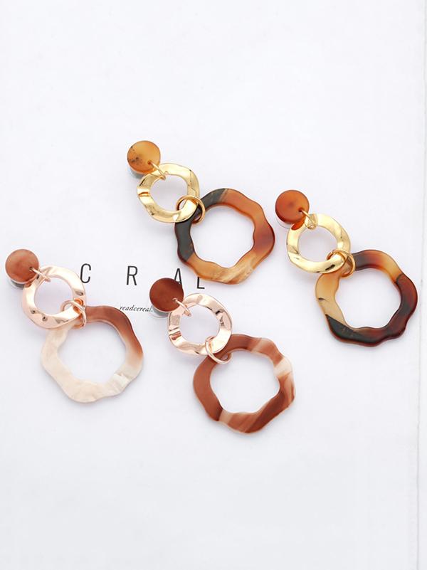Fashion Ring Big Earrings