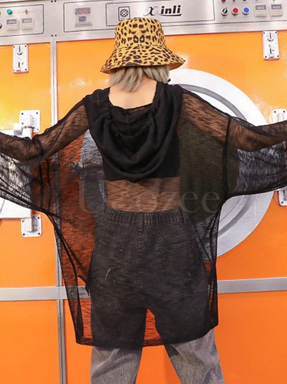 Loose See-through Hoodies