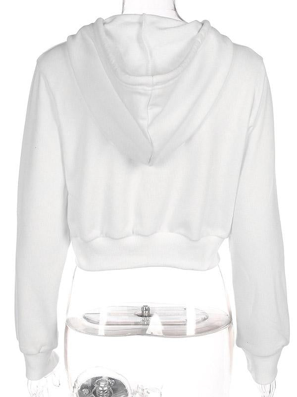 Leisure Fashion Zipper Hooded Jacket