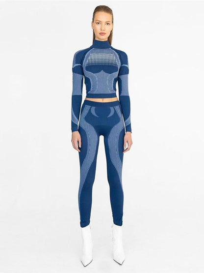 Sports Casual Long Sleeves Tees And Leggings