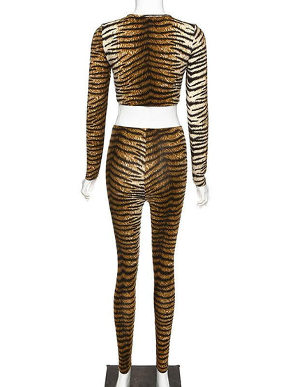 Leopard Sports Yoga Suits