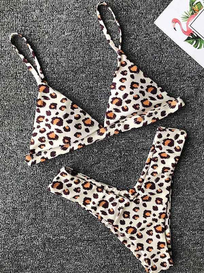 Leopard&Snakeskin Printed Bikinis Swimwear