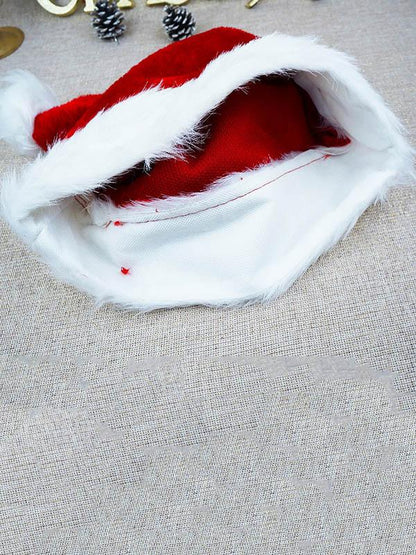 Charpie Velvet Santa Hat Decoration