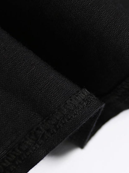 Loose Split-joint Cropped Dress