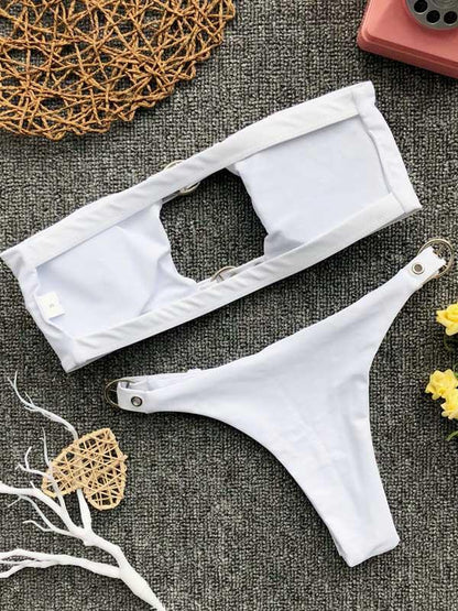 Adjustable Buckle Bikinis Swimwear