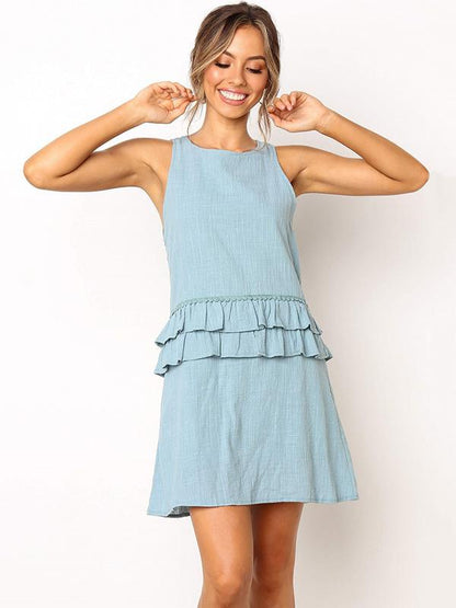 New Flounced Mini Dress