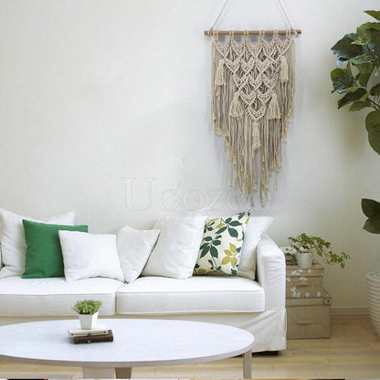 Tasseled Crossing Crochet Decoration
