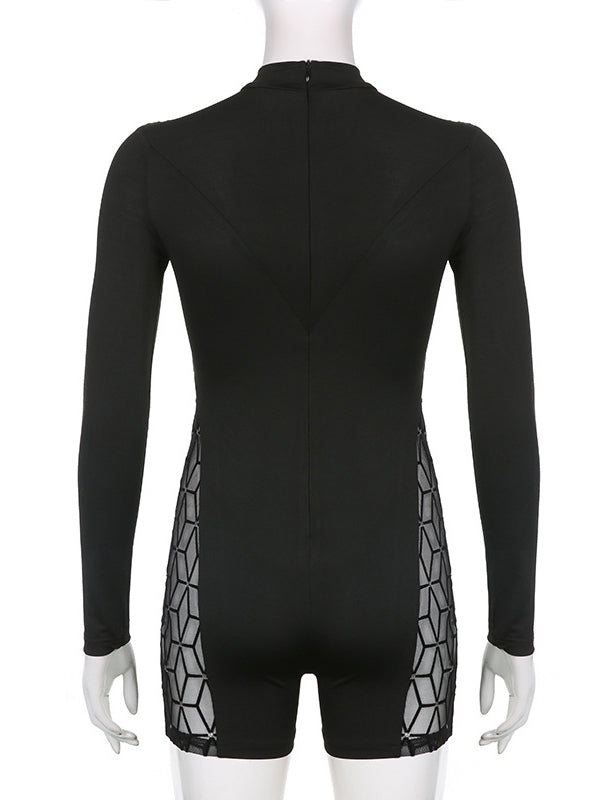 Long Sleeves Hollow Rompers