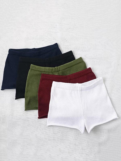 High Waist Knitted Hot Shorts
