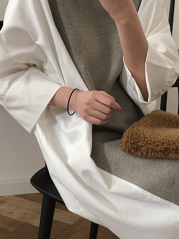 Loose Simple Split-joint Mini Dresses