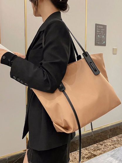 Urban Oxford Zipper Shoulder Bag Tote Bag