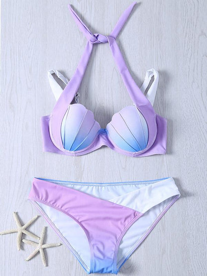 Sexy Seashell Spaghetti Straps Bikinis Swimwear